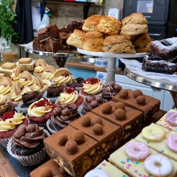 A range of cakes on display in Mimi's Bakehouse