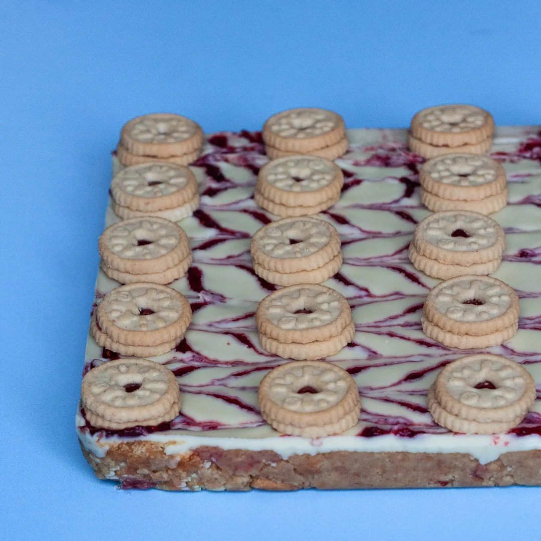 UK Jammie Dodger Traybake