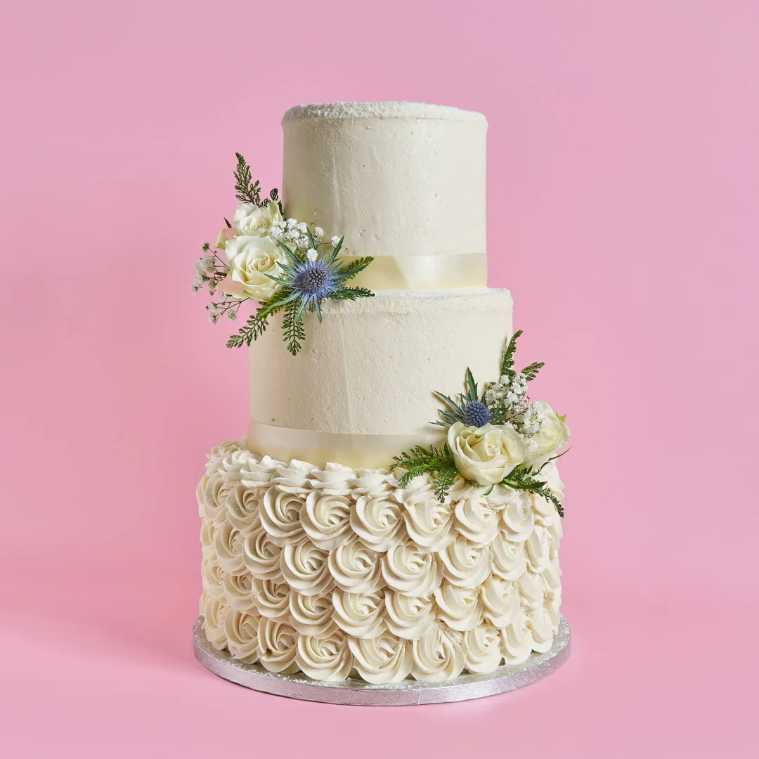 Classic Tiered Wedding Cake - Image 2