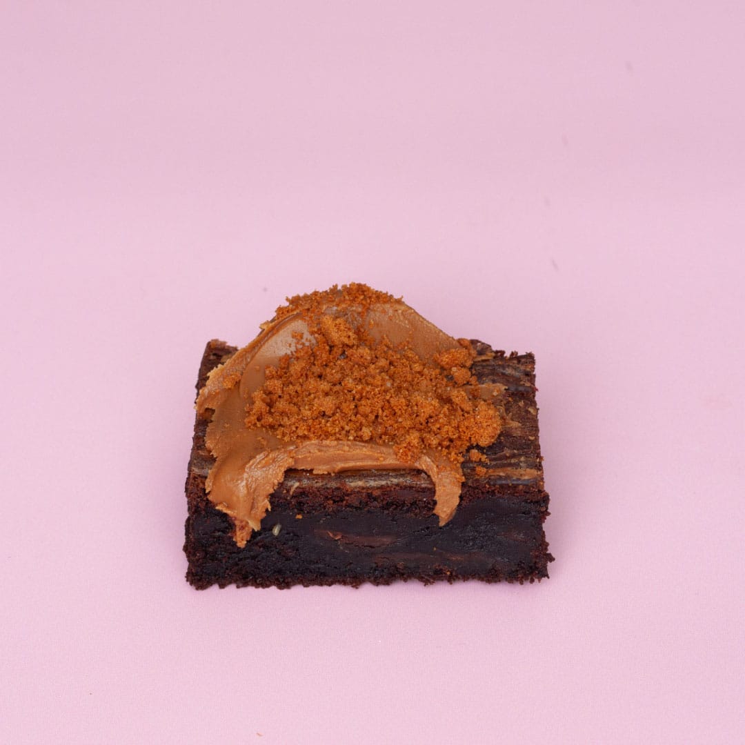 Alternative view of UK Vegan Biscoff Brownie