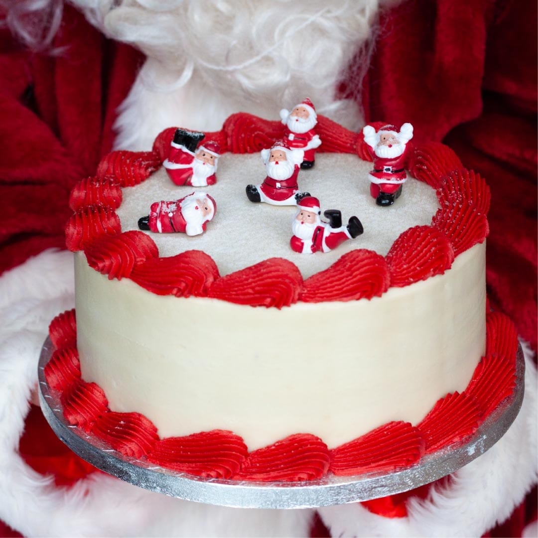 Red Velvet Santa Cake