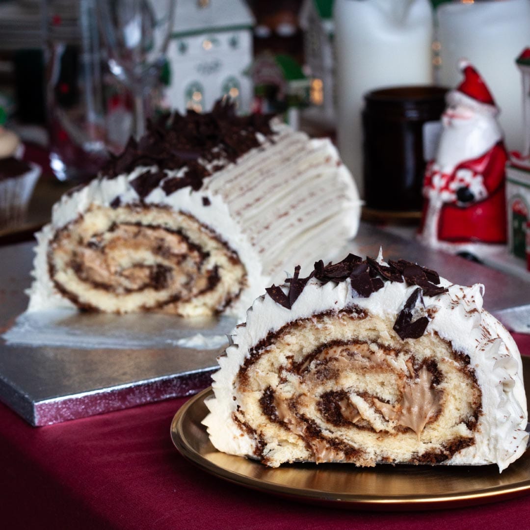 Tiramisu Yule Log