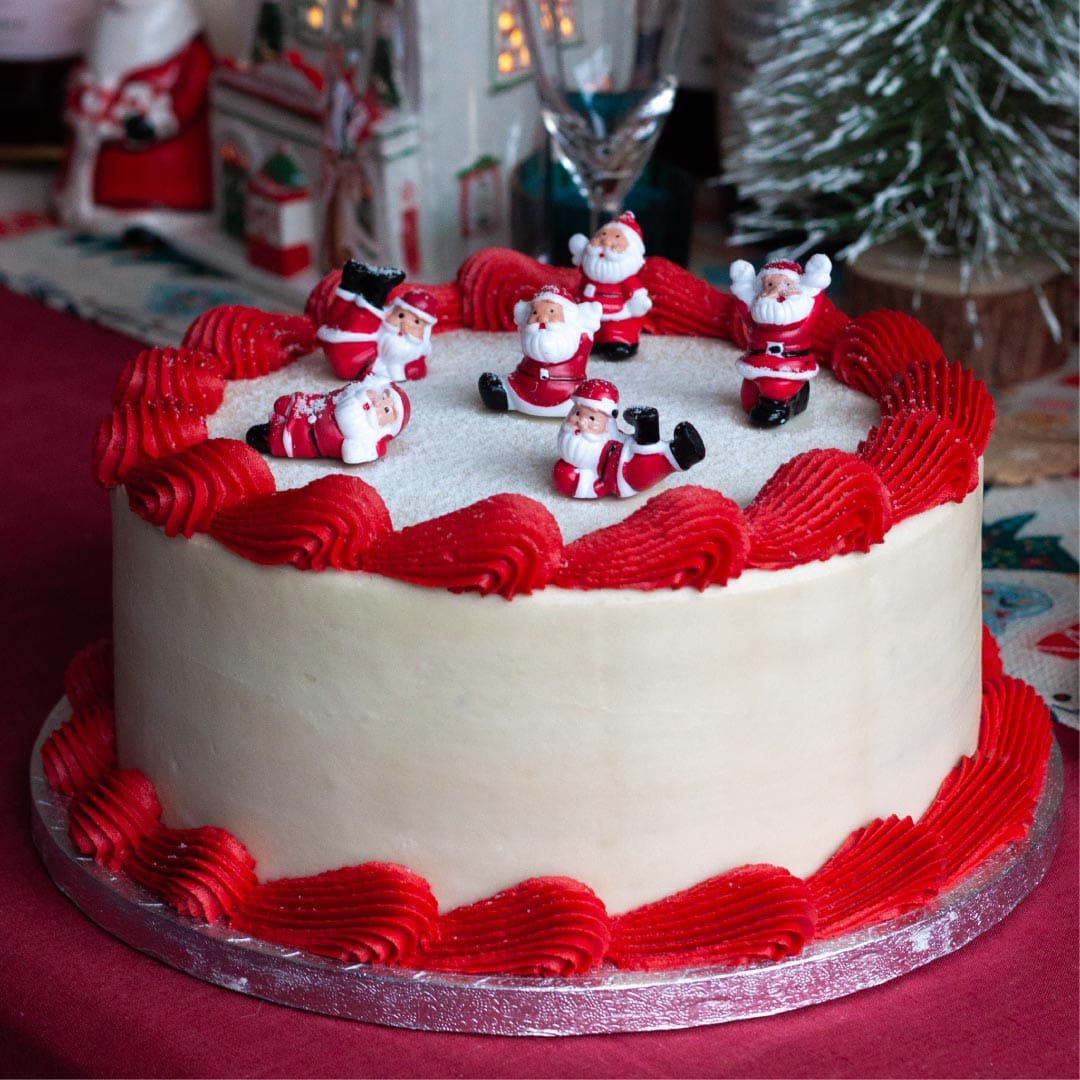 Alternative view of Red Velvet Santa Cake