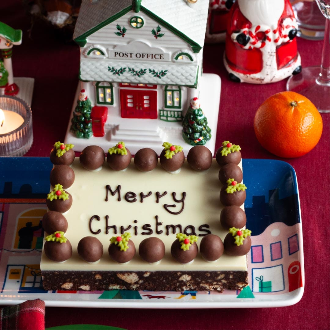 Alternative view of Merry Christmas Malteser Traybake