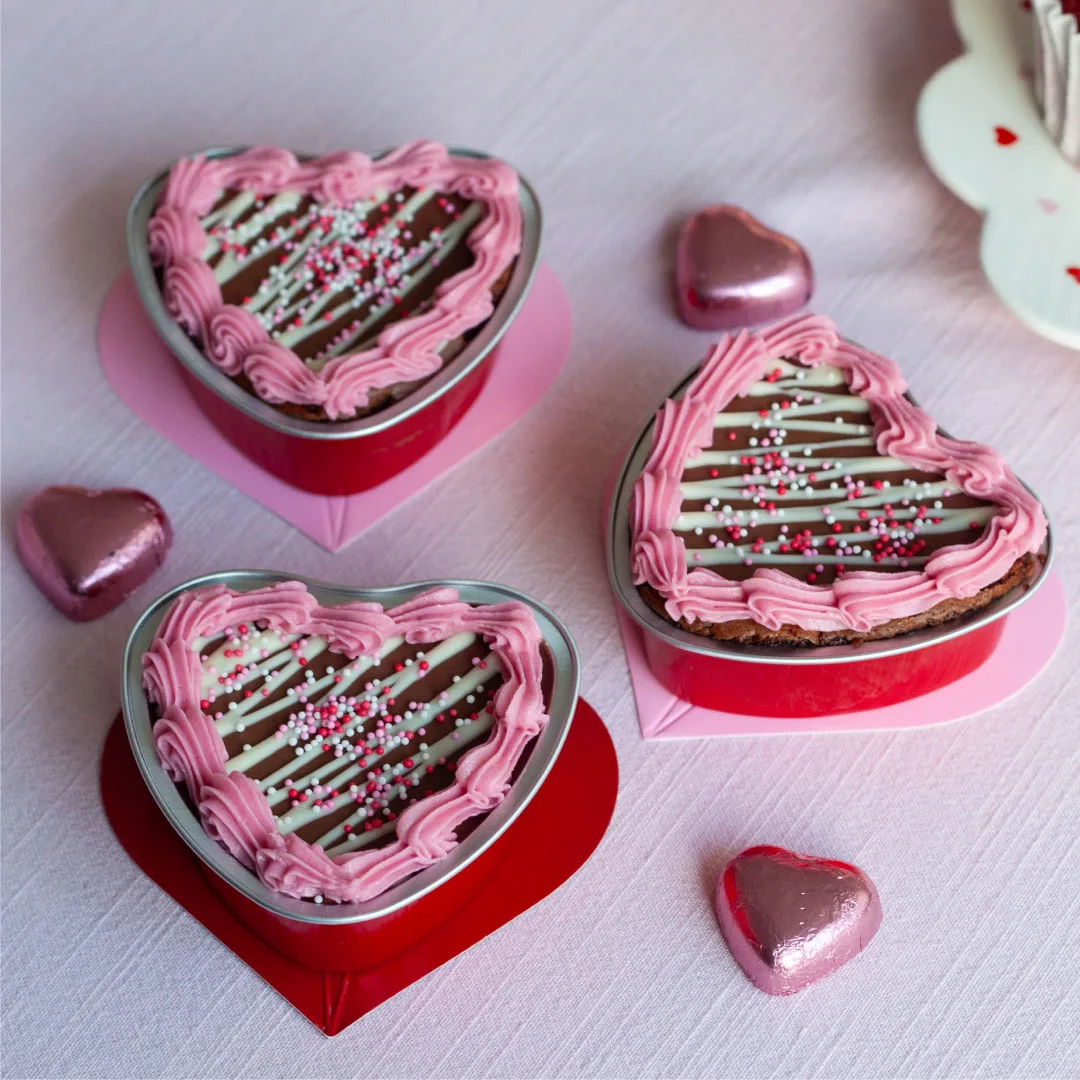 Valentine's Heart Brownies