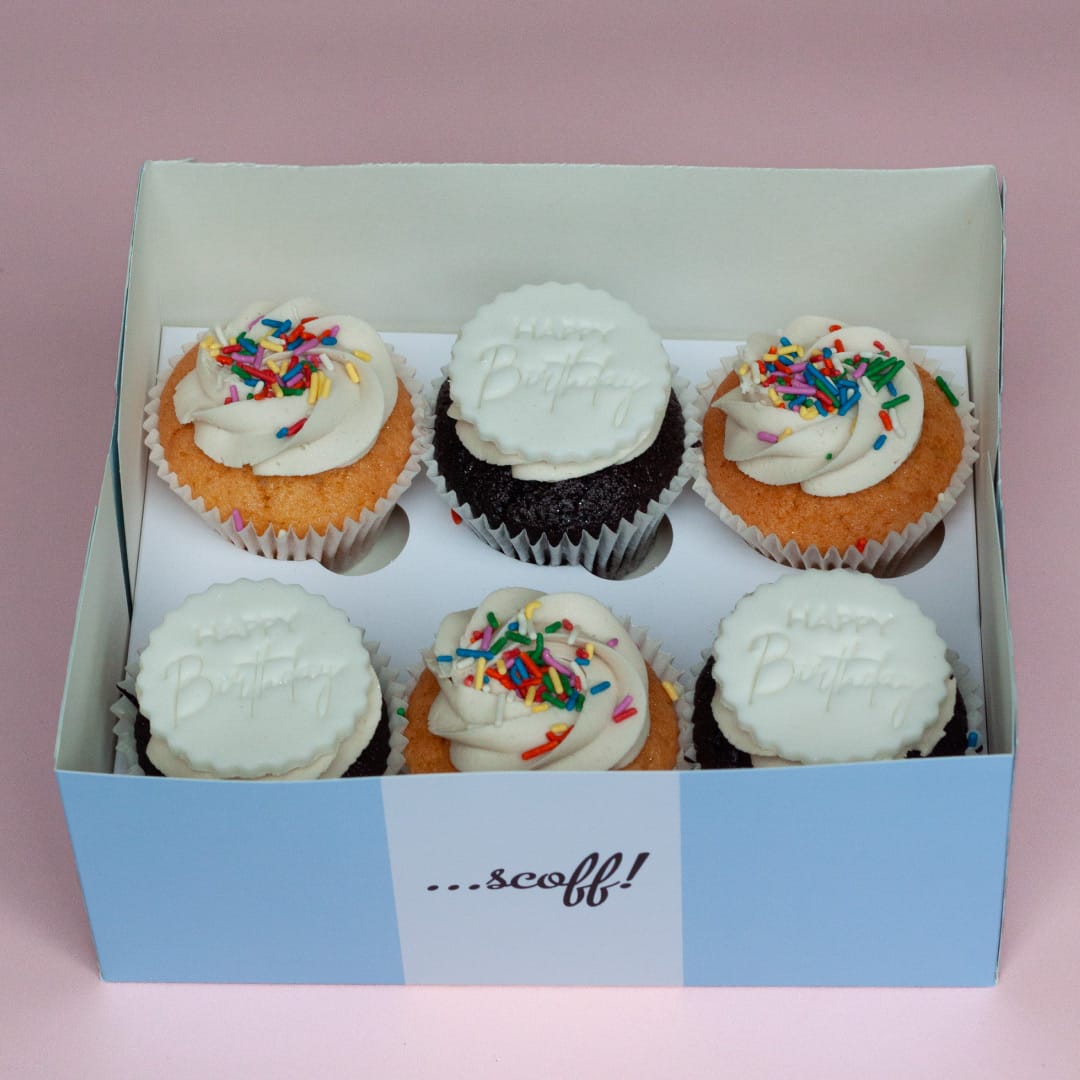 Alternative view of Happy Birthday Cupcake Box