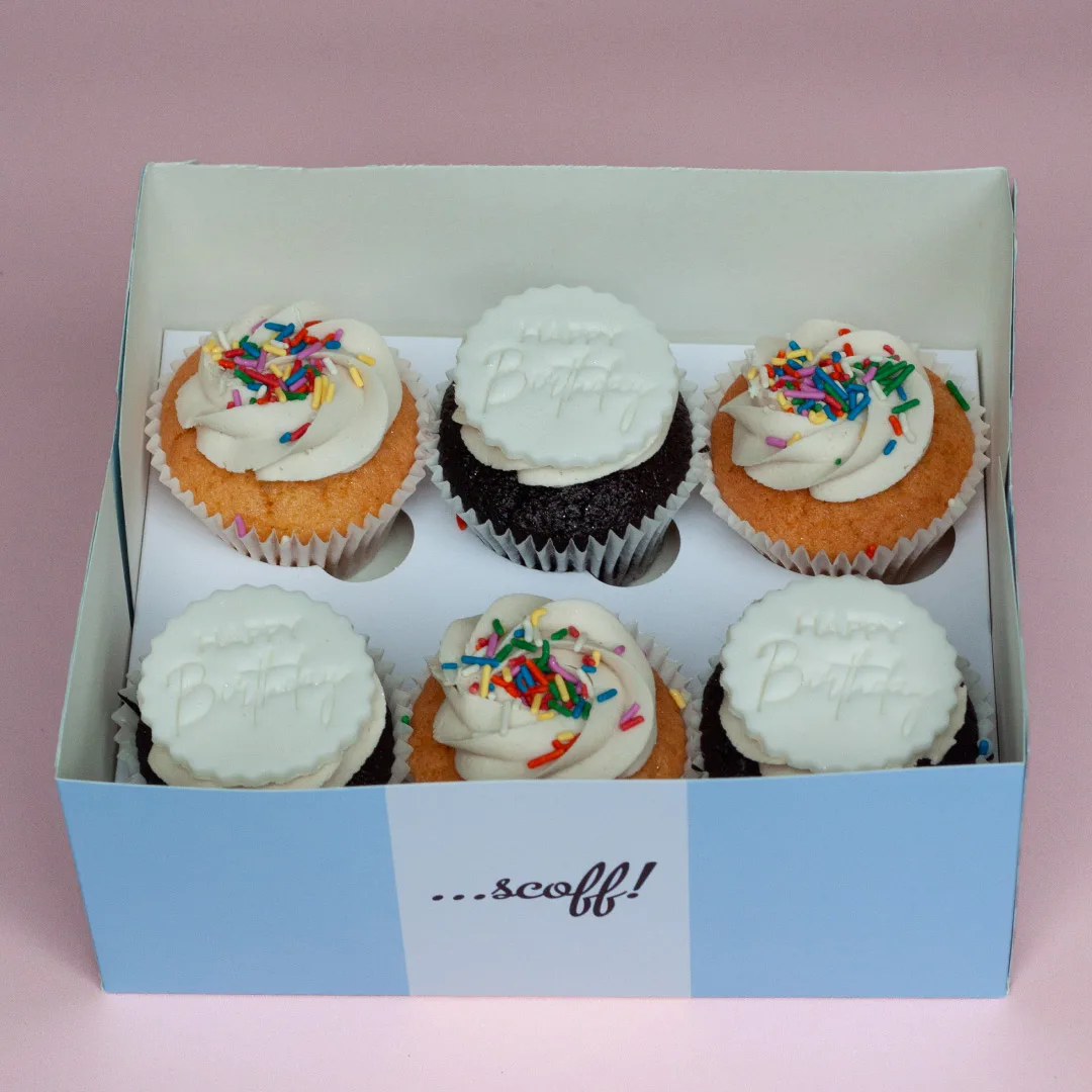 Alternative view of Happy Birthday Cupcake Box