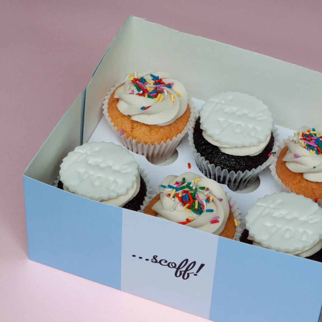 Thank You Cupcake Box