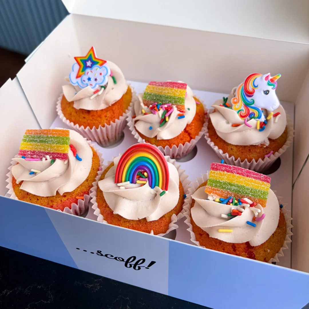 Pride Rainbow Cupcake Box